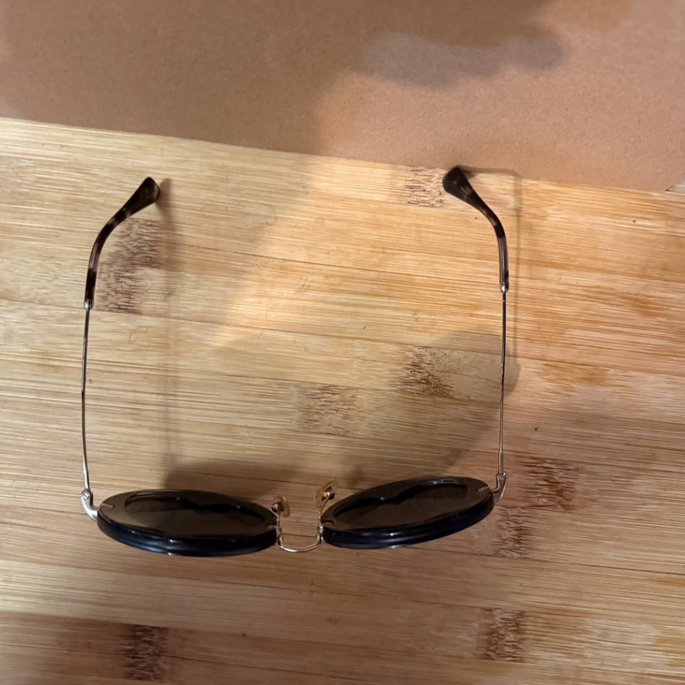 MIU MIU 62mm Layered Heart Round Sunglasses In Grey Mirror - NWOT - Picture 7 of 16